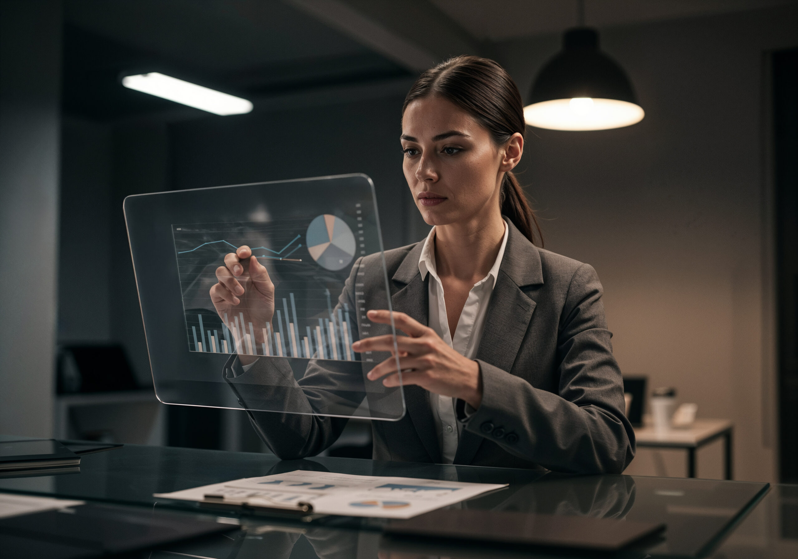 Mulher De Negocios Analisar Dados - PAVON | Contabilidade em São Paulo