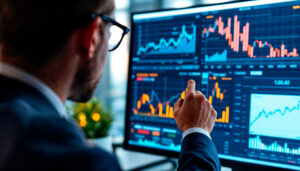 Man Suit Is Looking Computer Screen - PAVON | Contabilidade em São Paulo